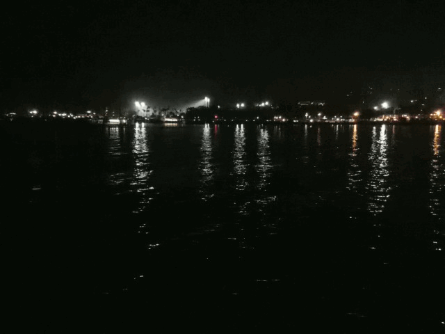 SB Harbour Lights at Night